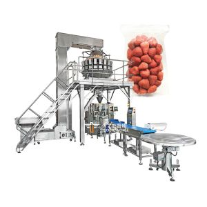 Automatic VFFS Vertical Freeze Fruits Berry Frozen Sliced Strawberry Packaging