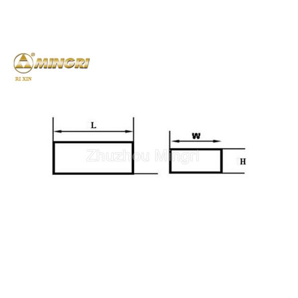 Cemented Wood Cutting Tungsten Carbide Strips Cutter Flats Longs STB Grey Color