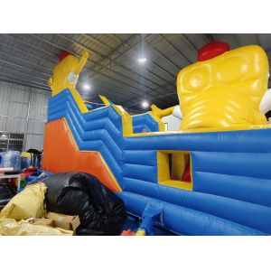 Automatic Move Inflatable Bounce House With Slide SpongeBob SquarePants