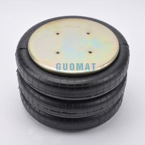 Quality Rubber Suspension Air Spring 381mm Height Triple Convoluted Air Bellow for sale
