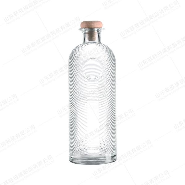 Customized Bottle Color Clear Fancy Liquor Glass Bottles Vodka Bottles Whisky