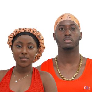 Fashion Custom Designer Bonnet Headband Headscarf Set