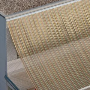 Elegant Silver Rectangular Aluminum Chain Screen Curtain Easy Maintenance