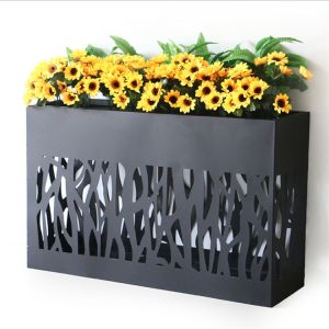 Custom hollow out flower pot extra large rectangular planter