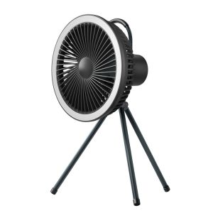 Rechargeable Portable Camping Fan 7800mAh Battery Tripod Stand Fan With Led