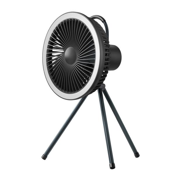 Rechargeable Portable Camping Fan 7800mAh Battery Tripod Stand Fan With Led