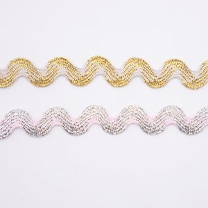 Garment 3cm 4cm Braid Gold Rick Rack Edging