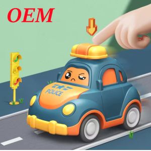 Custom Plastic Toy PVC Pull Back Car Toys With Customized Designs