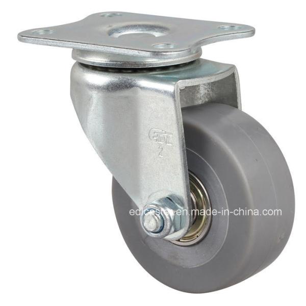 2612-56 Edl Mini 2" 35kg Plate Swivel TPE Caster with Smooth and Effortless