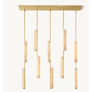 China Modern Audubon Alabaster Linear Chandelier 54 for Island on sale