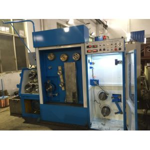 Blue High Durability Pulley Wire Drawing Machine For Copper Drawing And Annealing