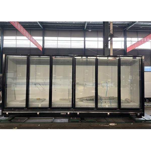 Deluxe 6 Swinging Full Length Glass Door Refrigerated Merchandiser Remote
