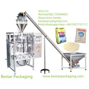 Certified full automatic flour packaging machinery with Auger filler,spiral