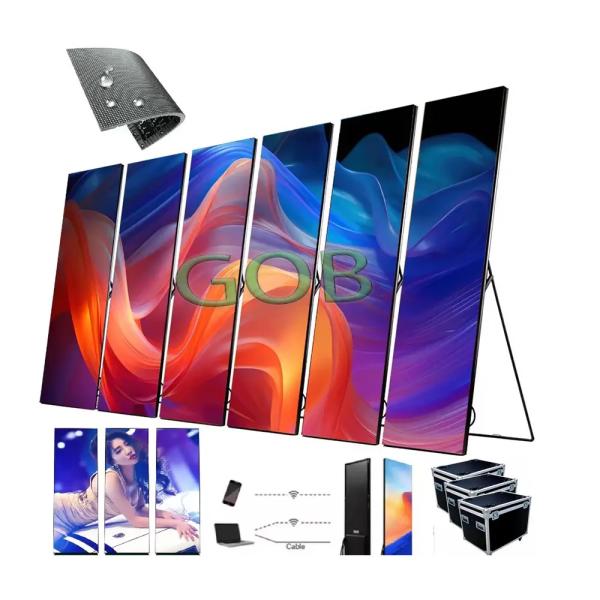 Mirror led Poster Digital Poster Display 4G /5G/ Wifi/ USB Control Led Poster screen