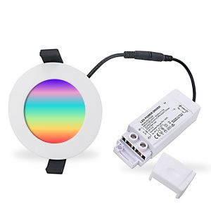 China PC Cover RGBW LED Downlight with 3 CCT Adjustable, Triac Dimmable or 0-10V Dimmable on sale
