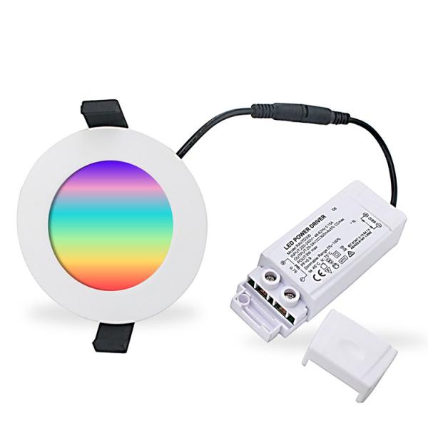 Aluminum Frame RGBW LED Panel Light with Voice Assistant and Flicker-free LED
