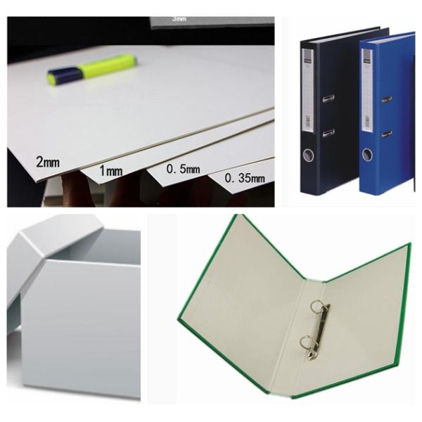 grey carton board Rigid Grey Board Paper , 0.8mm 0.9mm 1mm 2mm 3mm Laminated Chipboard