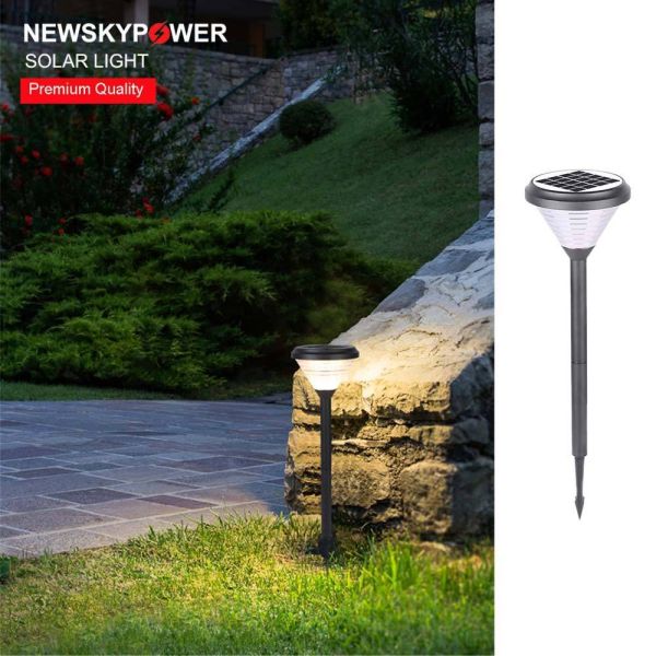 Two Colors IP65 LED Solar Lawn Light For Outdoor Spaces Garden Automatic Illumination