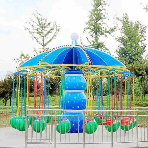 Unique Kids Amusement Ride / Chair Swing Ride With Watermelon Cabin