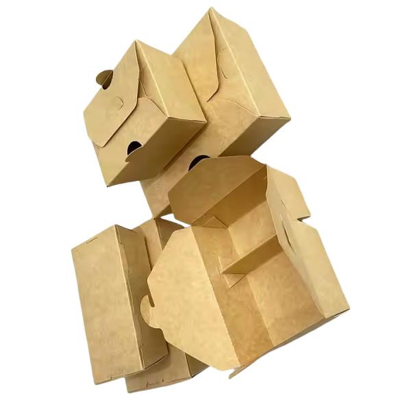 Buy Eco-Friendly Food Takeaway Boxes  Custom Kraft Fast food packaging box Wholesale at wholesale prices