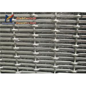 10m Crimped Metal Woven Wire Mesh Panels Tearoom Dividers