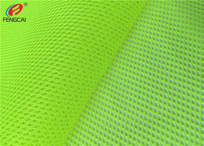 Quality Breathable Effect Mesh Fabric Green Fluorescent Material Fabric For Safety Cloths for sale