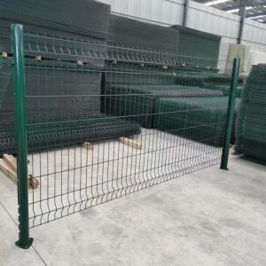 60x60mm Post Size PVC Coated Welded Wire Mesh Fence For Long Lasting Security