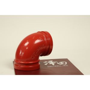 90° Grooved End Pipe Fittings DN60-426 3mm Wall Thickness