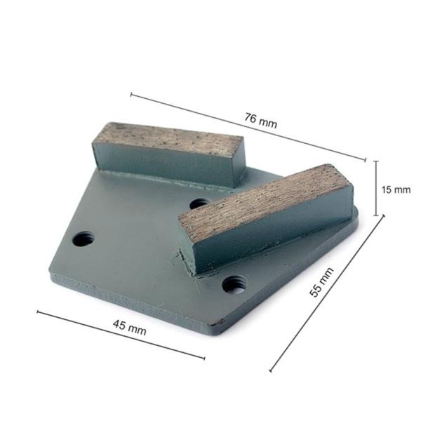 Wet And Dry Diamond Trapezoidal Grinding Tools For Concrete Terrazzo Floor