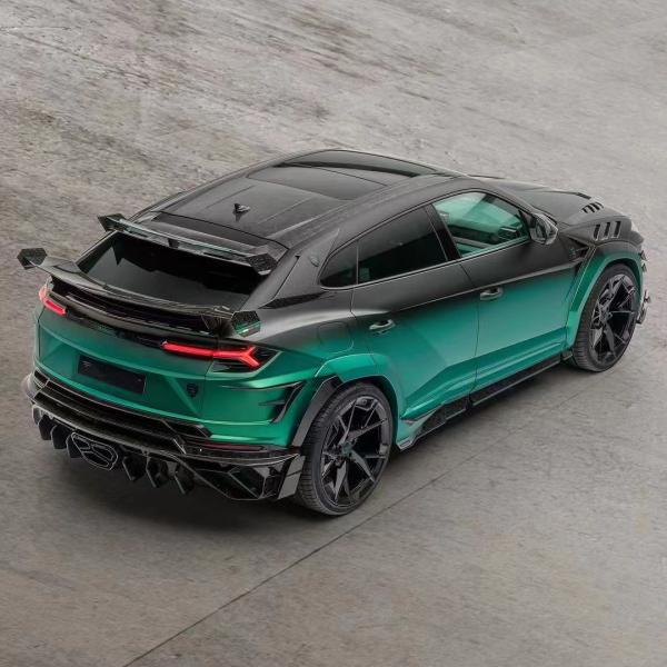 280mm Lamborghini Body Kit URUS MSY Style Front And Rear Bumper Spoiler Hood Kit Green