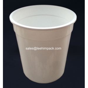 28oz Plastic Frosted Yogurt Bucket