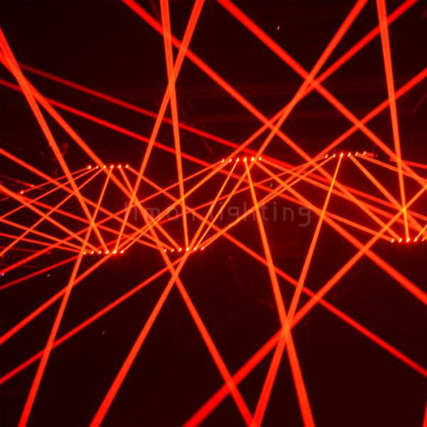 DJ Lighting 6 Eyes 500mw Red Beam Moving Head Laser Bar Lights