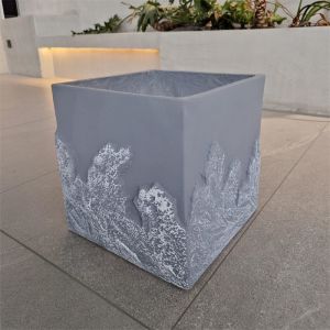 Frost Resistant Fiberclay Planter Durable And Versatile For Garden