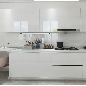Furniture Flat Pack Kitchen Cabinet Designs White Gloss Kitchen Set