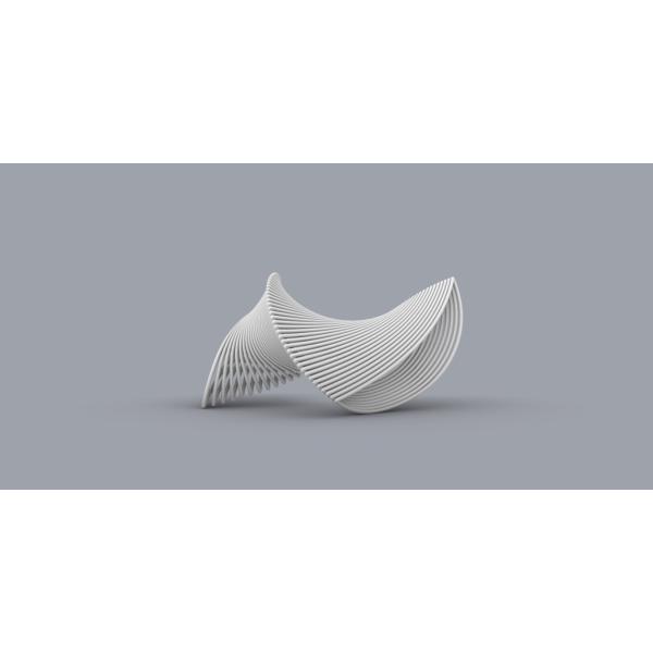 Stainless Steel Art Installation Outdoor Marble Sculpture 100CM Custom