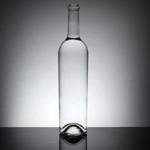 1 Liter Glass Bottle With Rubber Stopper For Liquor With Screen Printing
