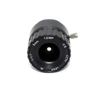 5mm 1/1.7" 4K CCTV Lens IR Correction F2.0 CS Mount Megapixels 12MP 87 degrees