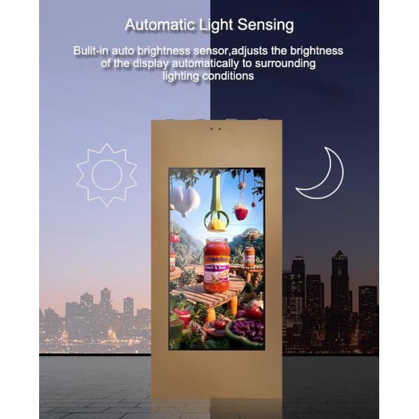 49 Inch Weather Resistant Wall Mounted Vertical Outdoor Sign