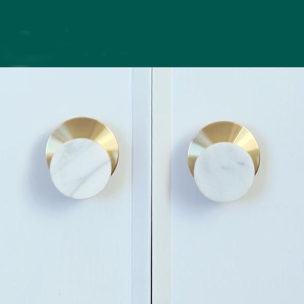 Amertop Hardware Kitchen Cabinet Knobs Solid Brass Door Handle