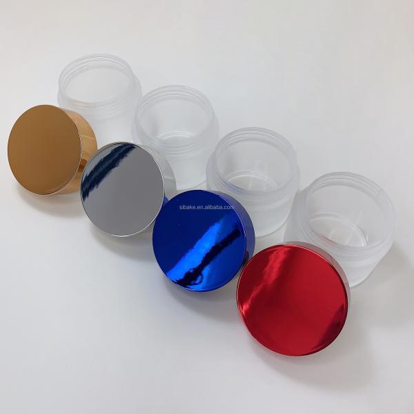 Wholesale 1oz 2oz 8oz PETG Acrylic Luxury Plastic Customized Frosted Jar With Lids for Acrylic Nail Powder Containers