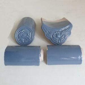 Long Life Gazebo Glazed Clay Tiles Traditional Chinese Style Blue