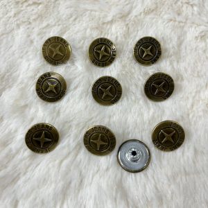 Customize Botones coat jeans buttons adjustable pin metal logo sewing free jeans