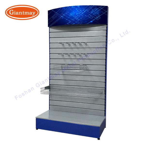 Portable Metal Slatwall Stand Cellphone Accessory Display Rack Slat Wall Accessories