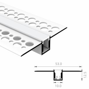 LED Plasterboard Profile For Ceiling Light Bar Lighting Black Strips Channel