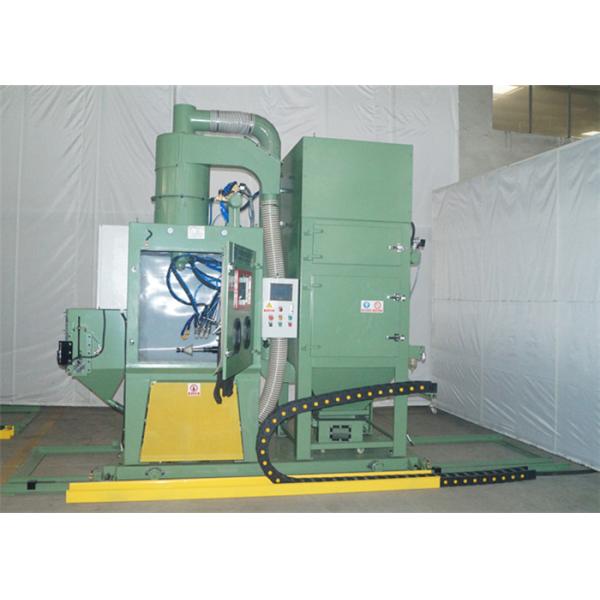 Oil Pipe Pin Thread Automatic Blasting Machine , Movable Blast Cleaning