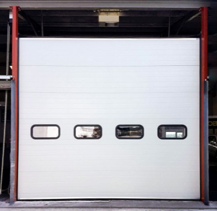 Buy Customized Insulated Sectional Doors Vinyl / Brush With Handles at wholesale prices