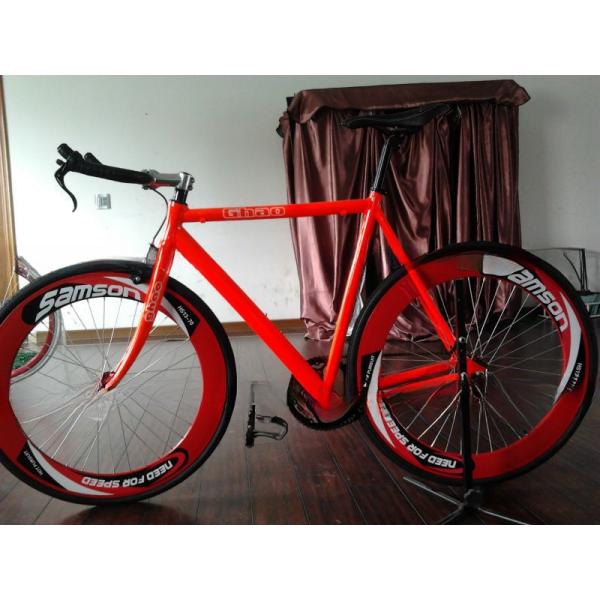 Order 700C Fixed Gear Bike Bicycle Fixie Gear Bike Bull Horn Single Speed Track