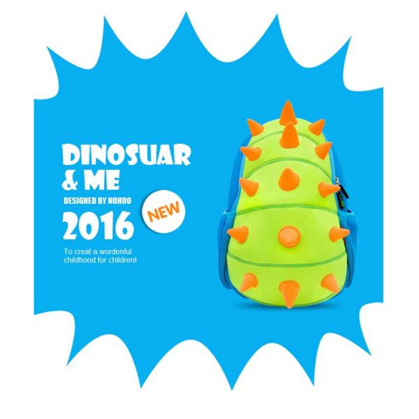 Yellow Dinosaur Toddler Backpack , Preschool Backpacks For Girls