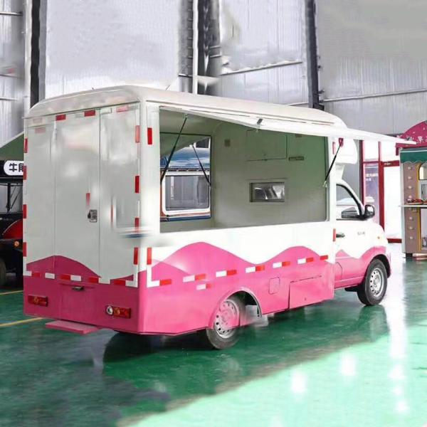 Outdoor Fast Food Carts Crepe Food Truck with Snack Mobile Kitchen Cooking Equipments