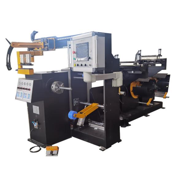 Buy Two Decoilers Foil Winder Automatic Copper Foil Winding Machine at wholesale prices